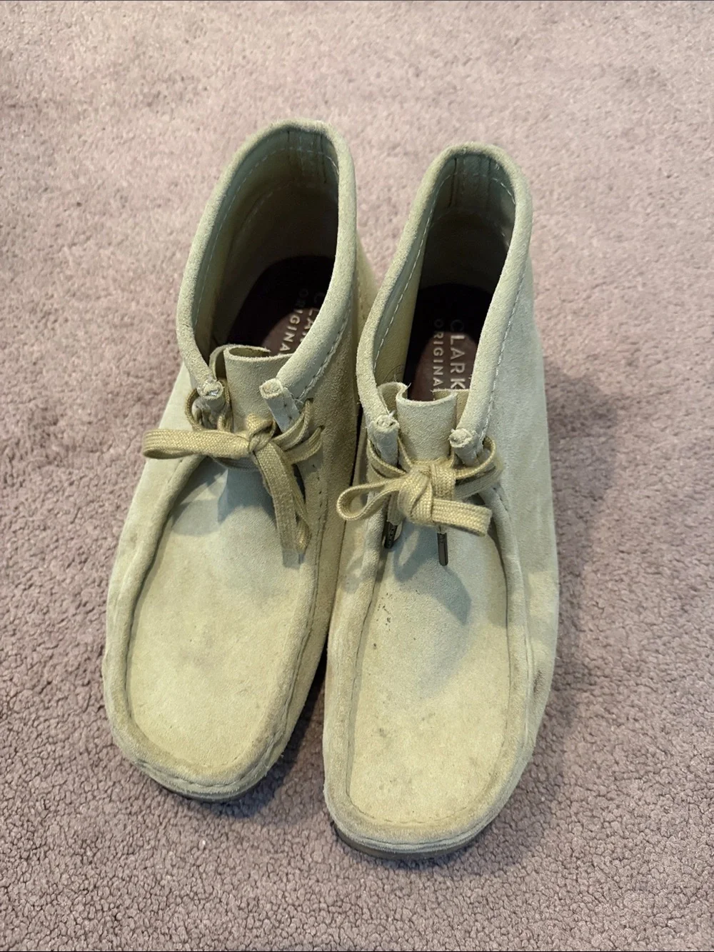 Clarks wallabies - Light Beige Suede